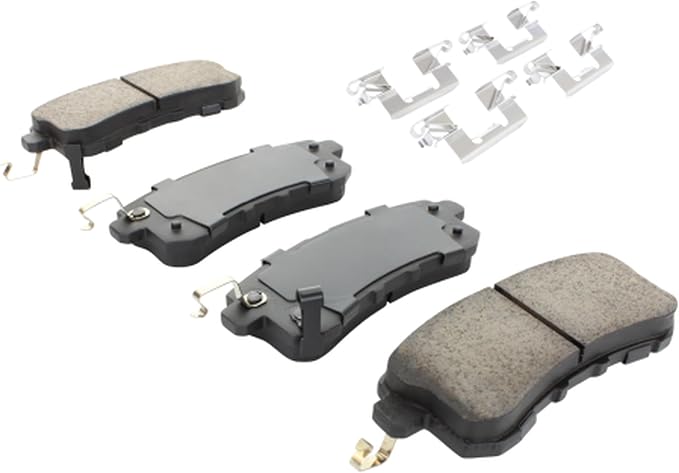Premium Semi-Metallic Rear Brake Pads Compatible - Image 2