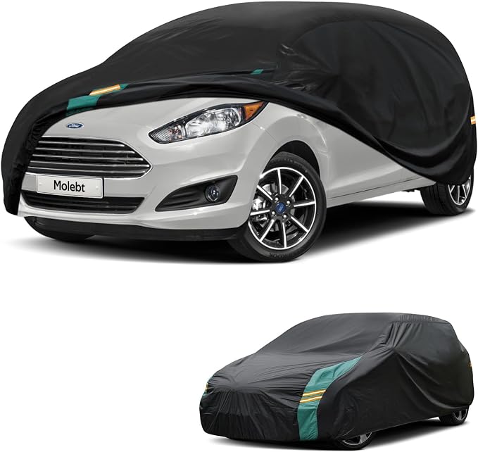 Car Covers for Hatchback Waterproof All Weather, Universal Fit for Mini Cooper by Molebt