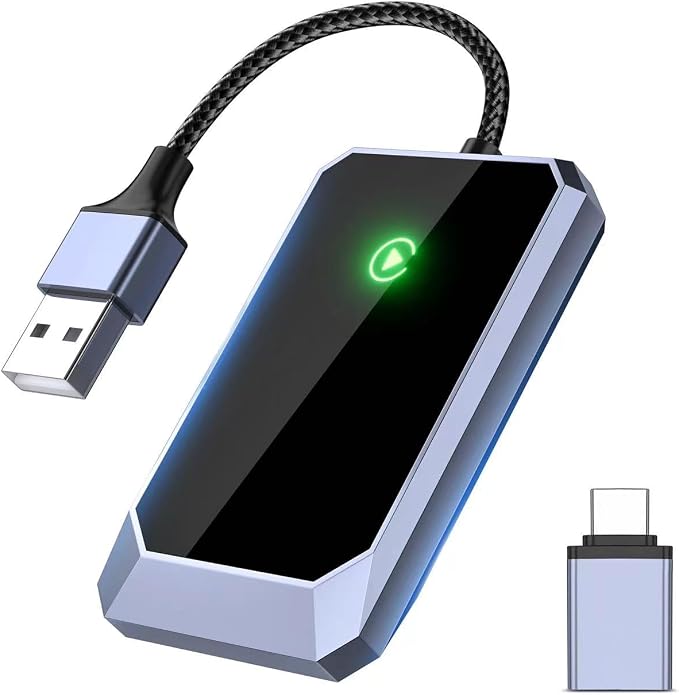 Wireless Carplay Adapter, Converts Wired to Wireless carplay Adapter by HOME