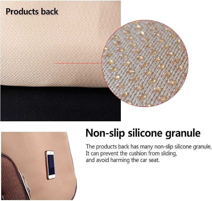 Car Seat Covers, 2 Pack Leather Bottom Car Seat Cover Universal Front Seats Only - Image 7