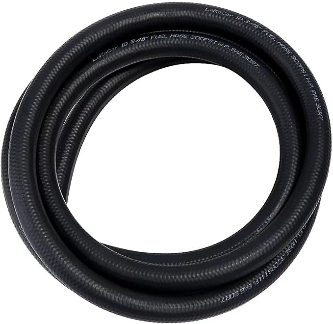 LokoCar Rubber Fuel Hose Line Push Lock 3/16" ID SAE 30R7 NBR 5ft 300PSI Black - Image 8