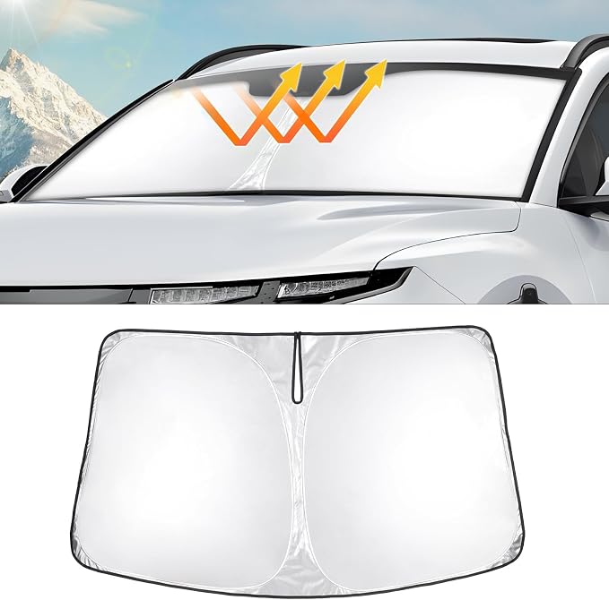 T TGBROS Windshield Sun Shade for Hyundai Santa Cruz Accessories 2022-2024 2025 by TTGBROS