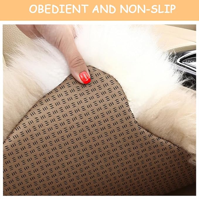 Genuine Wool Car Seat Cushion Comfort Style，Adorable Sheep Shaped Cushion - Image 4