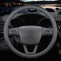 New Nappa Leather car Steering Wheel Cover，for Car Truck SUV 15 inch by HAOTULE