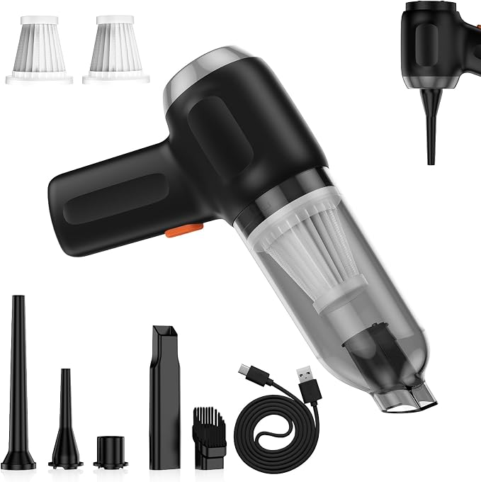 Fanisic Mini Car Vacuum, Cordless Handheld Vacuum Cleaner Rechargeable by Fanisicworthtotryandtrust