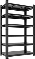 Metal Garage Shelving Unit, Heavy Duty 6-Tier Adjustable Storage Rack, Steel by Notmise