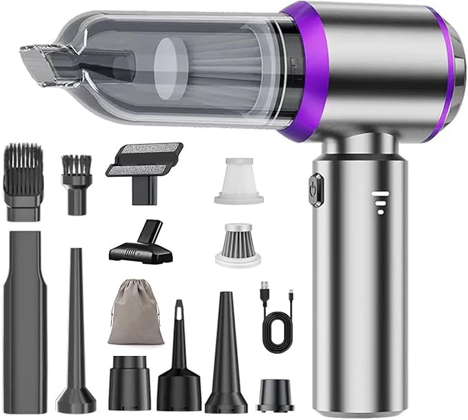 Mini Car Vacuum Cleaner, 20000PA 4-in-1 Cordless Handheld Vacuum Cleaner by Unknown