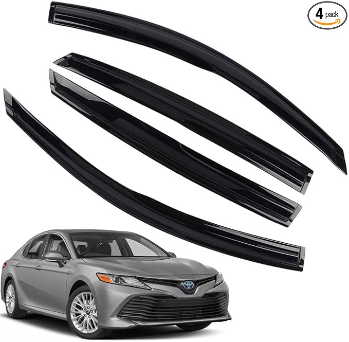 Rain Guards for Camry 2018-2023, Tape-on Side Window Deflectors for Camry by LETINGFAR