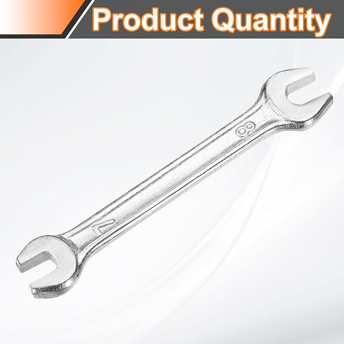 HARFINGTON Double Open End Wrench 7mm x 8mm Metric 15 Degree Offset Angle Small - Image 3