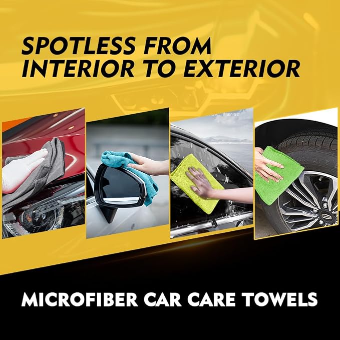 HOMEXCEL Microfiber Cleaning Cloth 50 Pack, 12.5 x 12.5 inch Microfiber Towels - Image 5