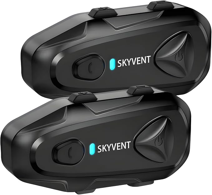 Q4 Motorcycle Bluetooth Communication System Headset Intercom, 4 Riders 1500m by Unknown