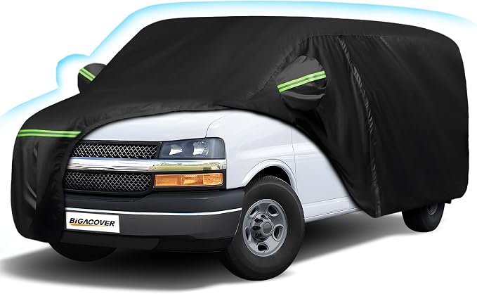 Car Cover for Express Van/GMC Savana Cargo Van 1500/2500/3500 1996-2025 by BIGACOVER