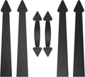 ZEKOO Garage Door Magnetic Decorative Hardware Kit Garage Door Magnets Accents by ZEKOO
