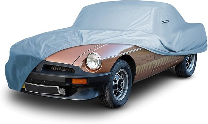iCarCover Custom Car Cover for 1962-1981 MG MGB Roadster, Waterproof by iCarCover