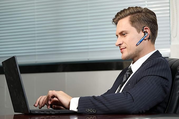 COMEXION Bluetooth Headset, Wireless Bluetooth Earpiece V5.0 Hands-Free - Image 8