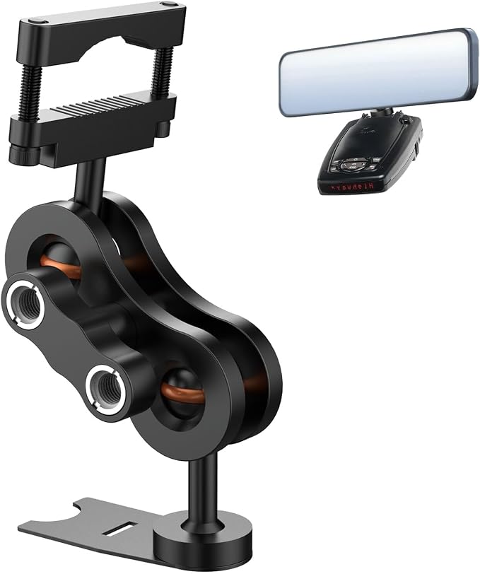 Radar Detector Mount Rearview Mirror Bracket, Car Truck Mirror Radar Mount by xsaaczm
