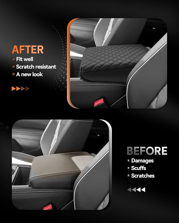 CDEFG for Volkswagen Atlas 2024 2025 Center Console Cover Armrest Box Cover for - Image 3