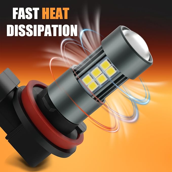 H11 LED Bulbs, H8 H16 Fog Light 6500K Cool White - Image 4