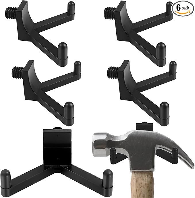 6Pcs Tool Hooks for Storage, ABS Shed Hooks Wall Shed Hanger Garage by Unknown