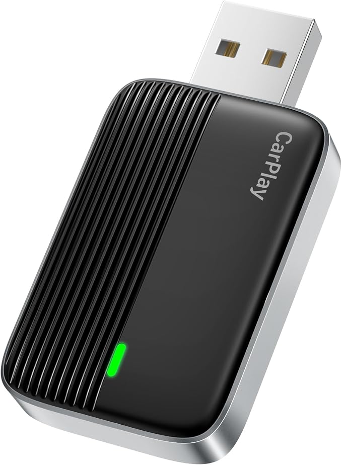 MoKo Wireless CarPlay Adapter for Apple iPhone, Mini Car Play Adapter for iOS by MoKo