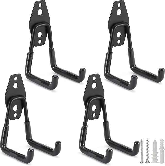 4 Pack Heavy Duty Garage Hooks Storage Organizer Wall Mount Power and Garden by LUPYJI
