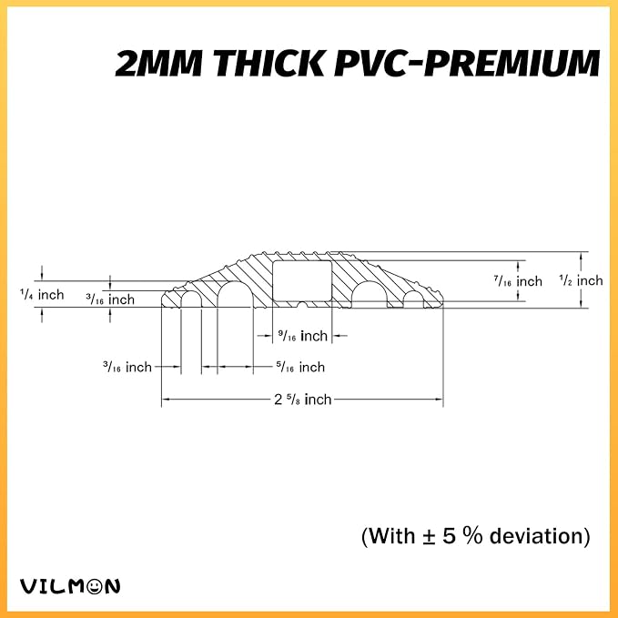 10FT Cord Cover, Flexible Floor Cable Cover, Cord Hider to Organize and Protect - Image 2