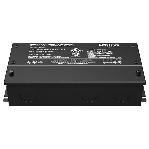 EMITEVER Dimmable Led Driver, 2 Packs 60W AC 110V-277V to DC 24V Transformer - Image 8