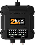 ECO-Worthy 2-Bank Marine Battery Charger 10A, IP68 Waterproof 12V Charger & by ECO-WORTHY