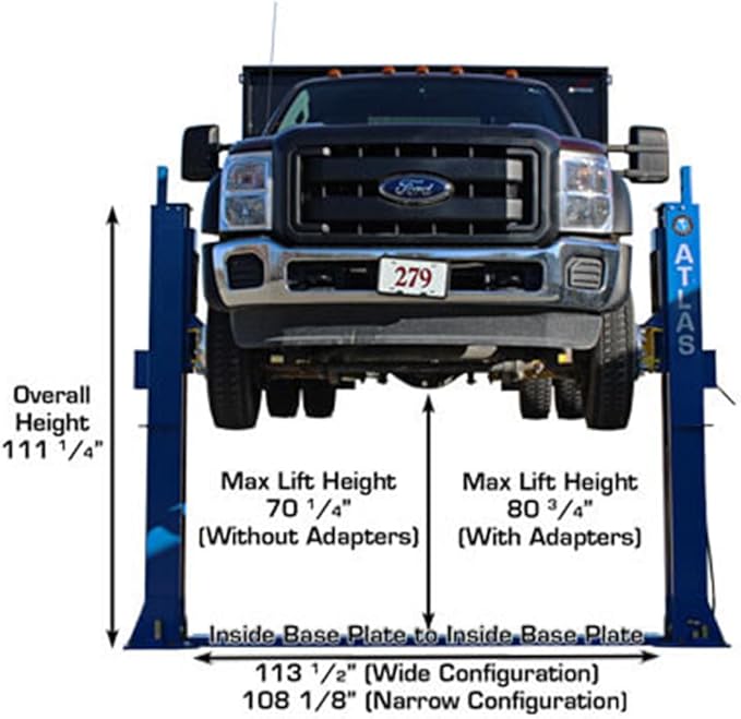 Atlas Automotive Equipment BP12000X 2-Post Commercial Grade Vehicle Lift - Image 4