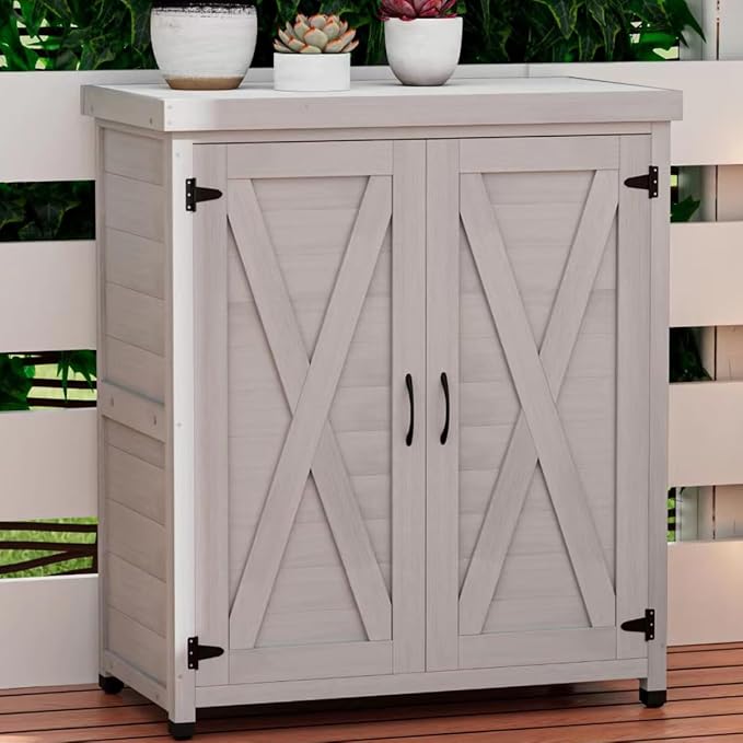 Outdoor Storage Shed Waterproof, Potting Shed by Zjjseloru
