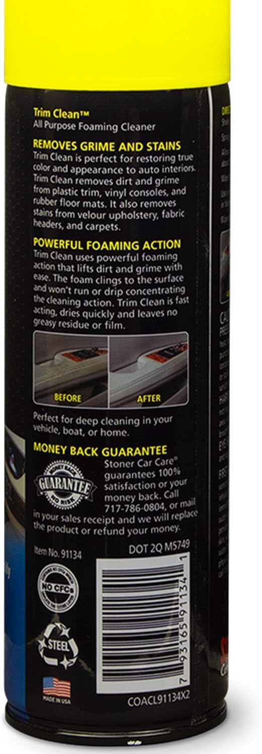 Stoner Car Care 91134 Trim Clean All-Purpose Fast Acting Powerful Foaming - Image 2