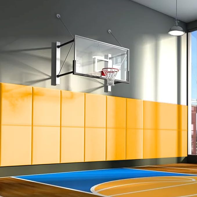 PROGOAL 60"/72" High Gym Wall Padding 2"/4" Thick Foam Basketball Court Wall by PROGOAL