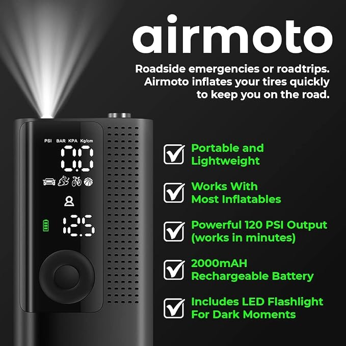Airmoto Tire Inflator Portable Air Compressor - Image 6