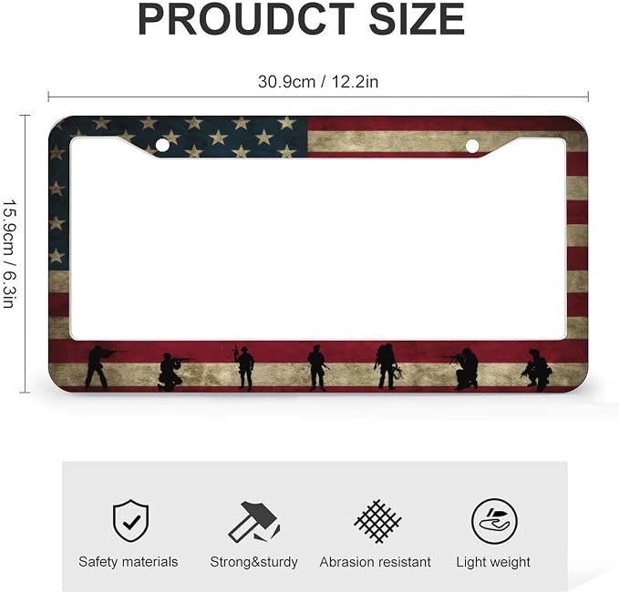 American Flag License Plate Frames - Image 2