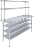 Amgood 24" x 72" Stainless Steel Work Table by AmGood