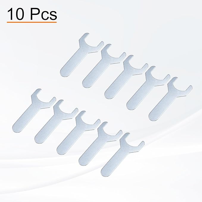 HARFINGTON 10pcs Small Wrench 22x70x1.5mm Metric U-Shaped Single Open Ended - Image 3
