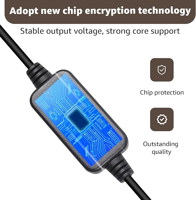 USB-C to DC3.5 Power Cable for Radar Detectors, 8.2FT 5V-12V Type C Power Cord - Image 2