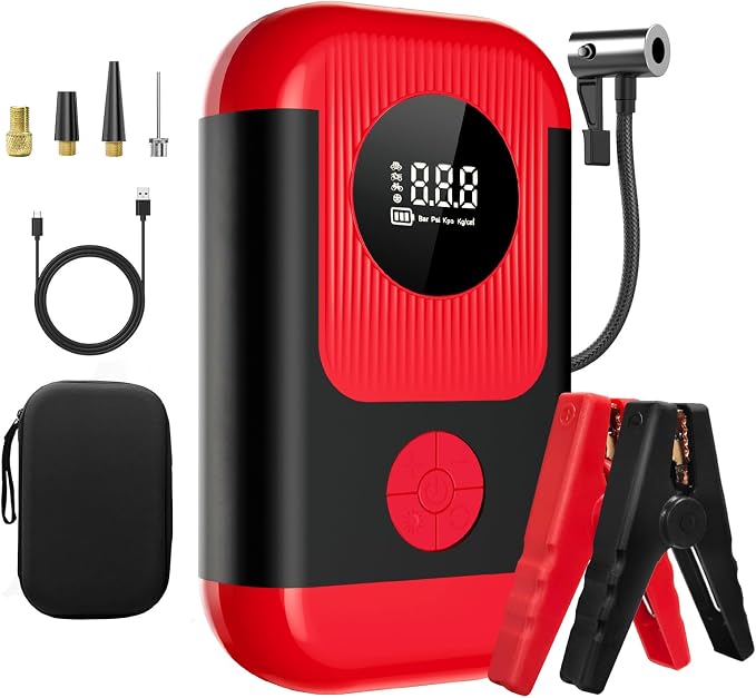 Tire Inflator Portable Air Compressor, 5X Faster Inflation 150PSI＆20000mAh by ZPUFDYM