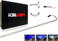 ICBEAMER 12" Color Changing from Blue to White 18 SMDs 5050 LED Light Strip by ICBEAMER