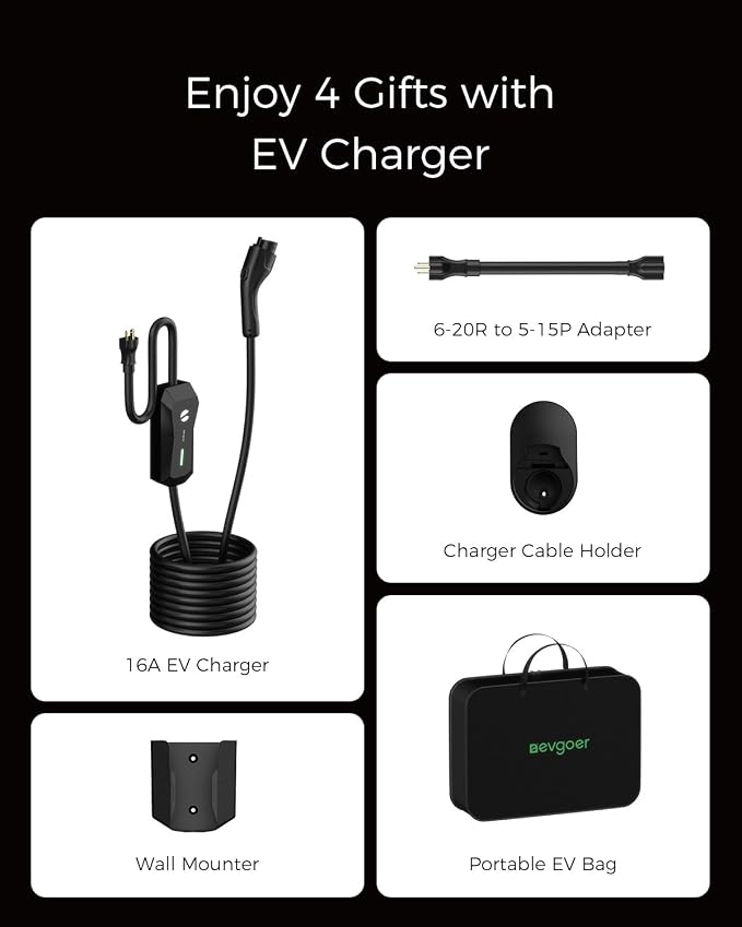 Level 1 EV Charger, 16A 110V 240V Portable EV Charger - Image 7