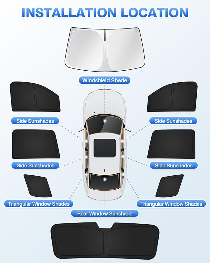 Sunshades for Chevrolet/Chevy Tahoe 2015-2020 Accessories Windshield Sun Shade - Image 5