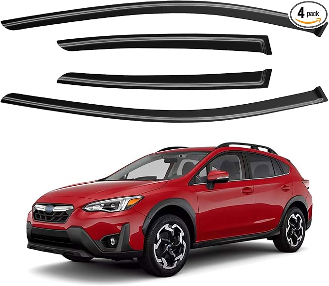 Window Visors Rain Guards for 2018-2023 Subaru Crosstrek, Out-Channel Window by YQAUTEC