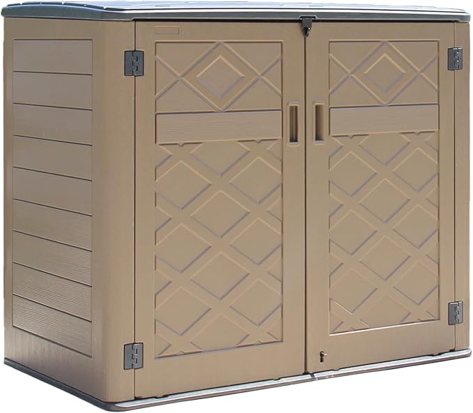 HOMSPARK Storage Shed Weather Resistance, Horizontal Storage Shed by HOMSPARK