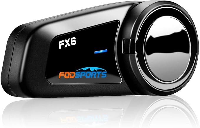 Fodsports FX6 Motorcycle Bluetooth Headset, 6 Riders Group Motorbike Bluetooth by FODSPORTS