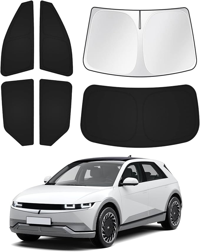 Windshield Sun Shade for Hyundai Ioniq 5 2022-2025 2026 Ioniq 5 Accessories by Canvcle