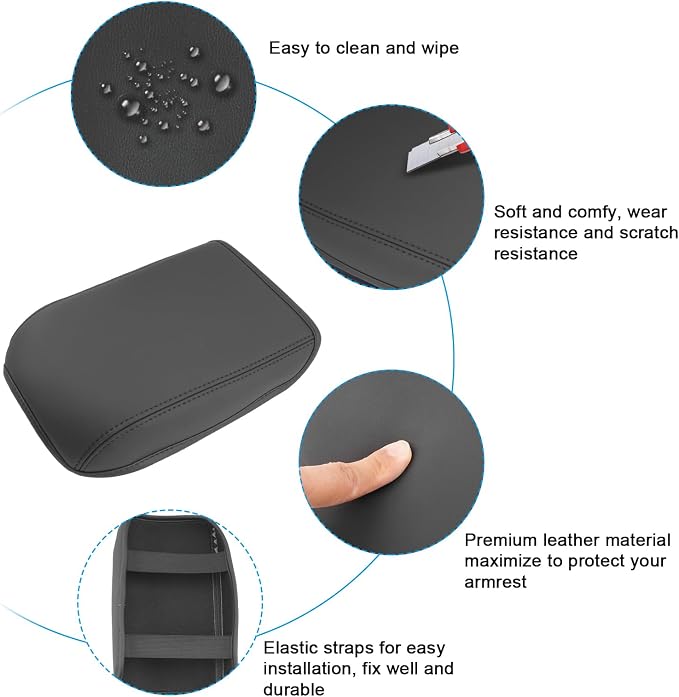 SXCY for 2025 VW Tiguan Armrest Cover for 2025 Volkswagen Tiguan Accessories - Image 5