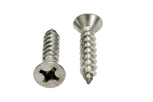 Bolt Dropper #12 X 1-1/2'' Stainless Steel Flat Head Phillips Wood Screw - Image 3