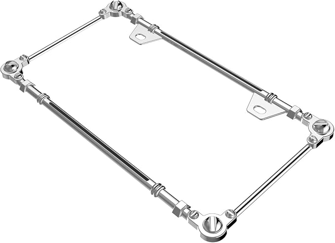 Creathome 3D Chrome License Plate Frames, Pure Zinc Alloy Metal - Image 5