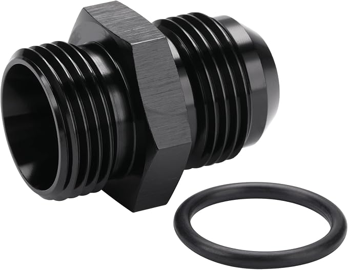 12AN Male Flare to 12AN ORB O-ring Boss Fuel Pump Rail Adapter Fitting Aluminum - Image 5