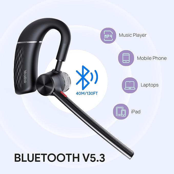 Yealink Bluetooth Headset BH71 Pro, Teams Zoom Certified, Single Ear Wireless - Image 5